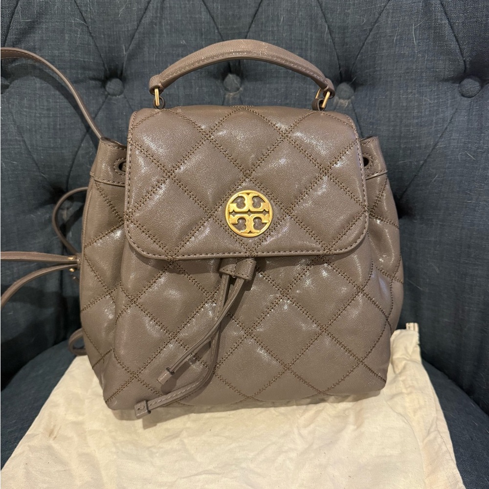 Tory Burch Quilted Leather Backpack – Like New w detached Tags